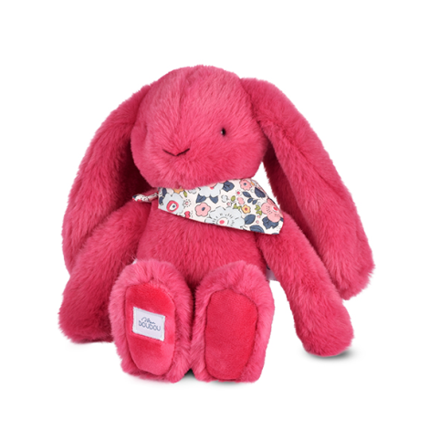 Iepuras Doudou   - jucarie de plus, 25 cm, fucsia - imagine 3